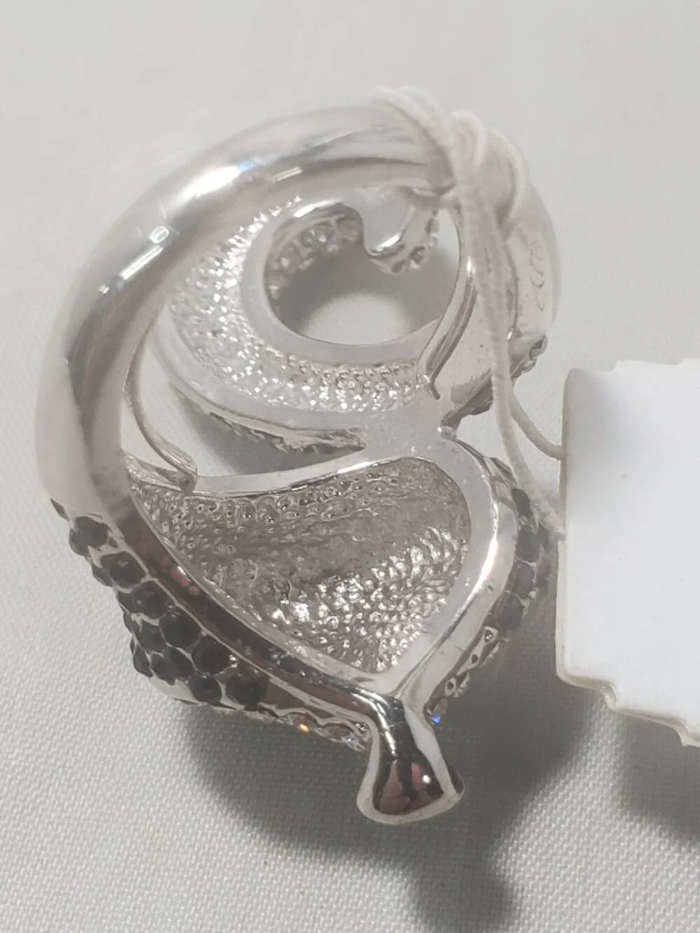 Vetta Whimsical Fox Wrap Ring with Pave Rhinestones – Size 7.5
